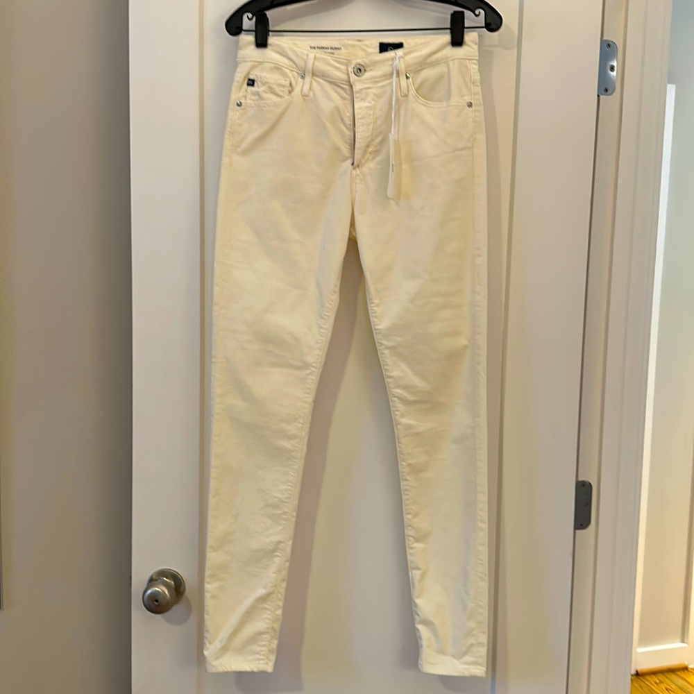 AG Farrah skinny high waist velvet jeans